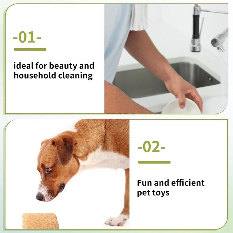 Esponja Luffa Natural Orgánica 100% Ecológica para Baño y Limpieza