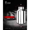 MZS Exhaust Tips, Stainless Steel 4" Inlet 8" Outlet 15"