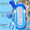 Water Floating Hammock, Inflatable Pool Floats For Adults With Headrest,