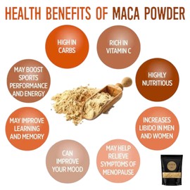 D-HUB AU: (250g) Organic Maca Powder Raw | Certified 100% Natural Maca Powder organic for men, women hair collagen | Maca powder for cooking, smoothies & drinks.