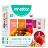 JONESBAR (18ct Variety Pack, 18 Bars (1 Box)), USDA Organic Fruit & Nut Bar, Non-GMO, Kosher, Vegan, Gluten Free, Simple Snack Bar