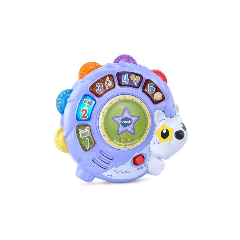 VTech Zoo Jamz Hedgehog Tambourine with Instruments and Games