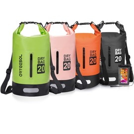 Blackace arteesol Waterproof Dry Bag 5L 10L 20L 30L 20L 20L 30L Waterproof Bag with Long Adjustable Handle for Kayaking Boat Excursion Canoe/Fishing/Rafting/Swimming/Snowboarding
