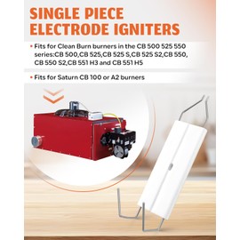 Urnqowuy 33183 Single Piece Electrode Igniters Replacement Fit for Clean Burn CB 500 525 550 Series Waste Oil Furnaces, Replace 70370