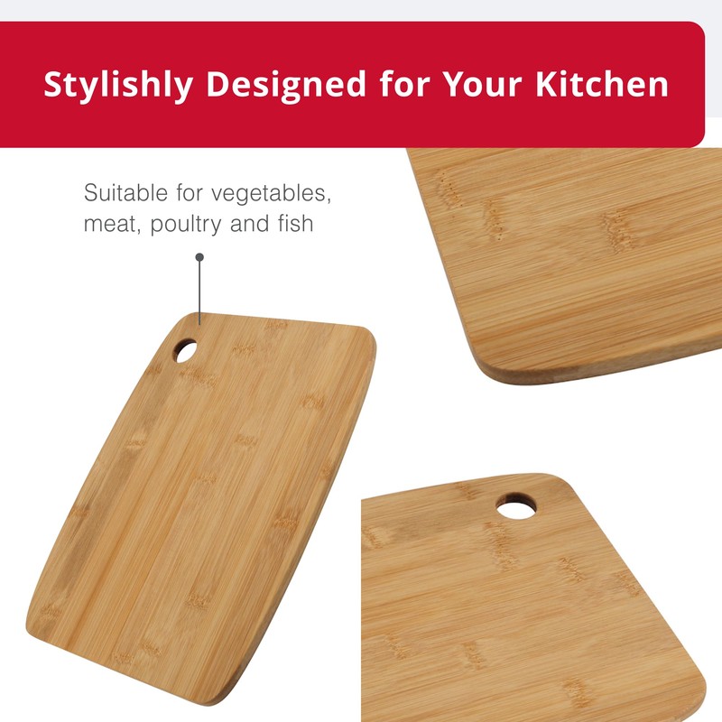 Bergner - Bamboo Cutting Board - Natural Wooden Chopping Board