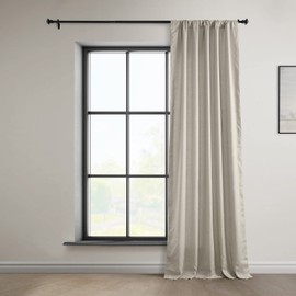HPD Half Price Drapes 100% Euro Linen Room Darkening Curtains for Bedroom & Living Room 50 X 108, (1 Panel) LNCH-EGB8041037-108, Light Birch