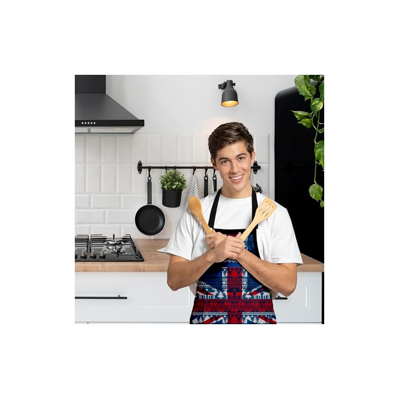 BRITISH MADE GIFTS Christmas Design Cooking Apron, Adult, Union Jack