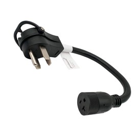 Parkworld 60813 Welder Adapter Cord Welder NEMA 14-60P to 5-20R (T-Blade Also for 5-15R) 3 Prong Female, 20AMP, 125Volt, 1.5FT