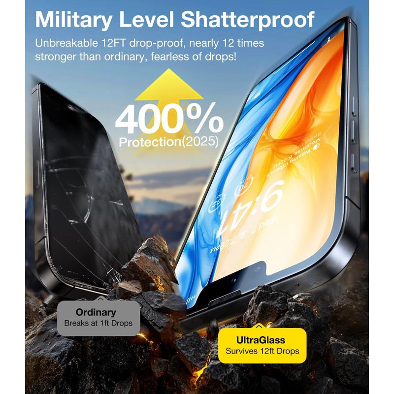 UltraGlass UNBREAK TOP 9H+ Glass for iPhone 16e Screen Protector