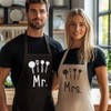 Mr & Mrs Kitchen Chefs - Matching Printed Aprons Couples