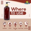 MYOC Amber PET golden cap pump bottle Refillable Empty Container