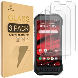 Mr.Shield [3-Pack] Designed For Kyocera DuraForce Ultra 5G UW [Tempered Glass] [Japan Glass with 9H Hardness] Screen Protector with Lifetime Replacement