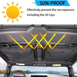 for Hummer EV SUV Pickup Truck Car Sunroof Organizer, Sunroof Storage Bag,Car Rooftop Cargo Carrier Sunroof Multi-Function Storage Bag Interior Accessories (Front Right Side)