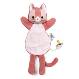 Lilliputiens - Marionetta peluche fosforescente – Jeanne il gatto - Giocattolo morbido per un sonno sereno - Fermaglio per ciuccio integrato - Regalo di nascita intelligente e carino - 83613