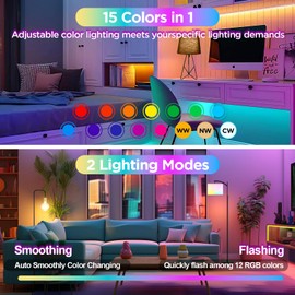 Yochoice E12 Rechargeable Battery Operated Light Bulb with Remote, Dimmable LED Bulb with 15 Colors Selectable & 3 Timer, Wireless Detachable Puck Light Bulb for Wall Sconce, Non-Hardwired