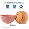 HOTEC BPA Free Unbreakable Wheat Straw Cereal Bowls - Microwave
