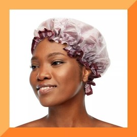 Cantu Double Sided, Waterproof, Satin Lined Shower Cap - 1ct