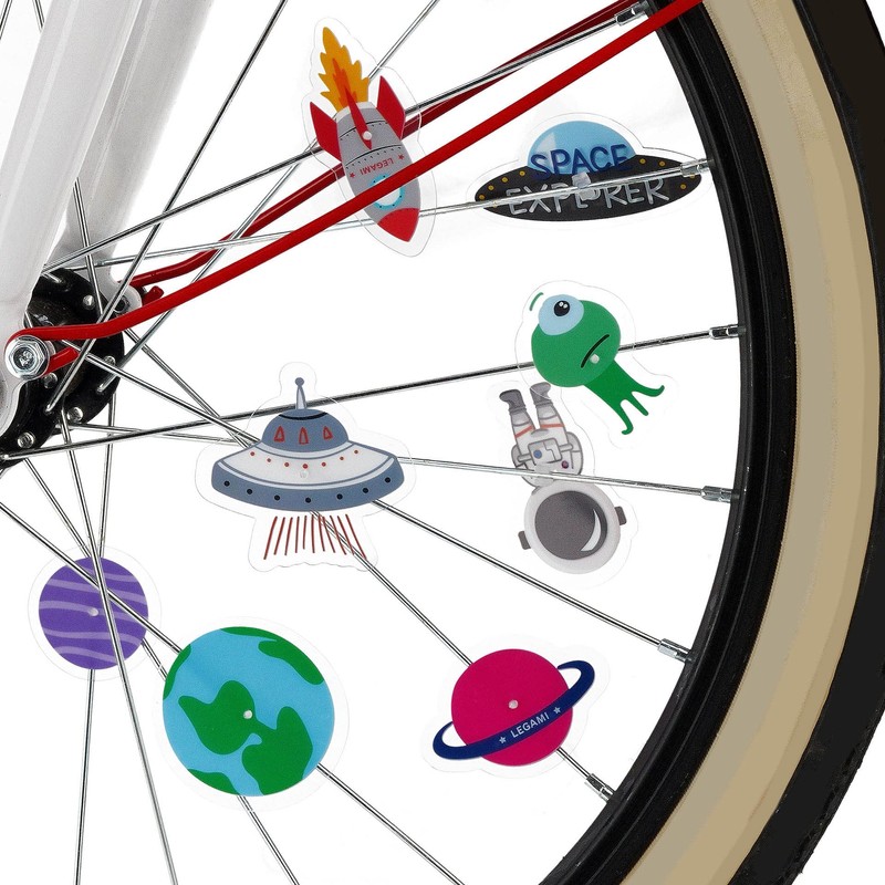 Legami - 30 Pieces Bicycle Spoke Decorations Easy to Attach