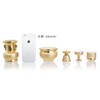Ceramic Arte Buddhist Tools Golden Arabesque Incense Burner, 3.0 Inches,