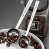 2 x Coffee Spoons, Scoops, Stainless Steel, 15 ml &