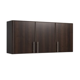 Prepac Elite 54" Wall Cabinet,Brown Storage Cabinet, Bathroom Cabinet, Pantry Cabinet with 2 Adjustable Shelves 12" D x 54" W x 24" H, EEW-5424