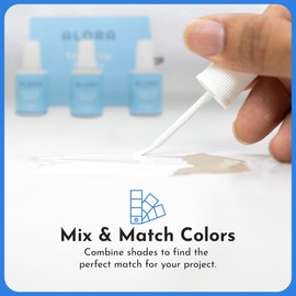 Alora Touch Up Paint, Matte Finish, Multi Surface Scratch Repair for Dry Walls, Concrete, Brick, Tile, Doors, Cabinets, Shutters, Windows, Panelling, Furnitures, and Metal, Shades of Beige (3 Pack)