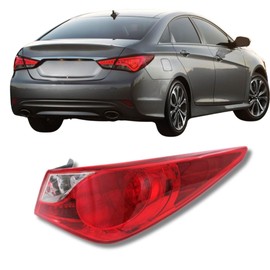 UPPARTS Tail Light For 2011 2012 2013 2014 Hyundai Sonata - Fits Passenger Side - Tail Light Assembly Includes Lens, Housing, Bulb - Replacement For 92402-3Q000