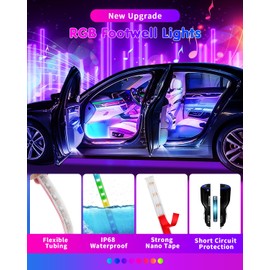 DUOFU365 Car Led Light Interior, RGB Dreamcolor Inside Light Music Sync