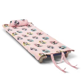 Northwest Rollee Pollee Nap Sac Roll-Up Toddler Blanket with Attached Pillow – Soft Fleece Preschool Nap Mat for Daycare or Travel – Machine Washable – Minnie Mouse