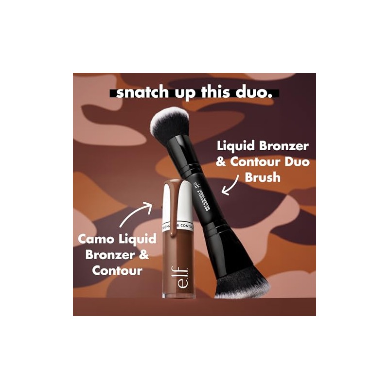 e.l.f. Camo Liquid Bronzer & Contour, Silky Pigmented Formula, Long-Lasting
