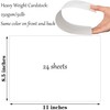Gondiane 24 sheets White Cardstock Paper 8.5 x 11 Inches