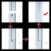 Universal Pipe Baffle Plastic Window Kit Plate Exhaust Fume Pipe