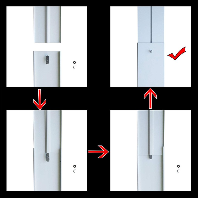 Universal Pipe Baffle Plastic Window Kit Plate Exhaust Fume Pipe