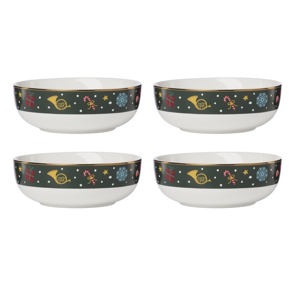 Lenox 898403 Nutcracker Ballet All Purpose Bowls, Service For 4,