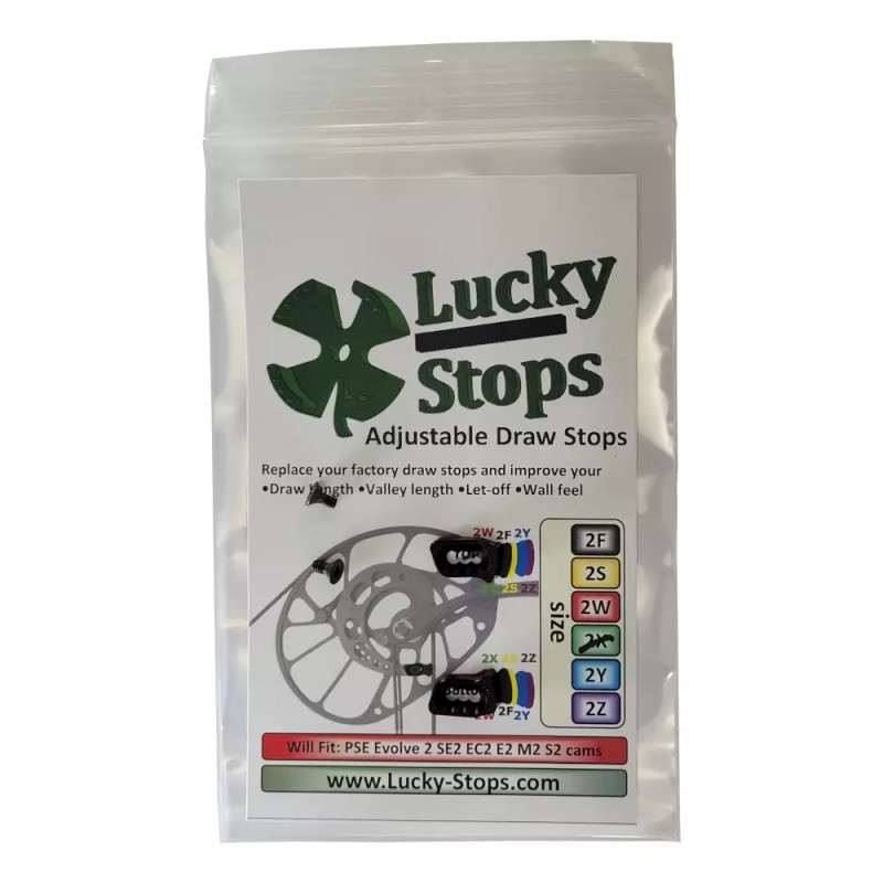 Lucky Stops 2X Draw Stop will fit PSE Evolve Cams
