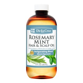 De La Cruz Rosemary Mint Oil, Hair and Scalp Treatment, with Castor Oil 8 oz