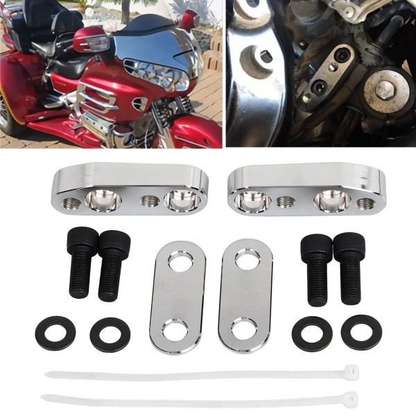 Unbranded Adjustable Handlebar Risers Adapter Kit For Honda Goldwing 1800