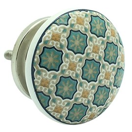 G Decor Divine Will Decorative Ceramic Door Knob, Handle