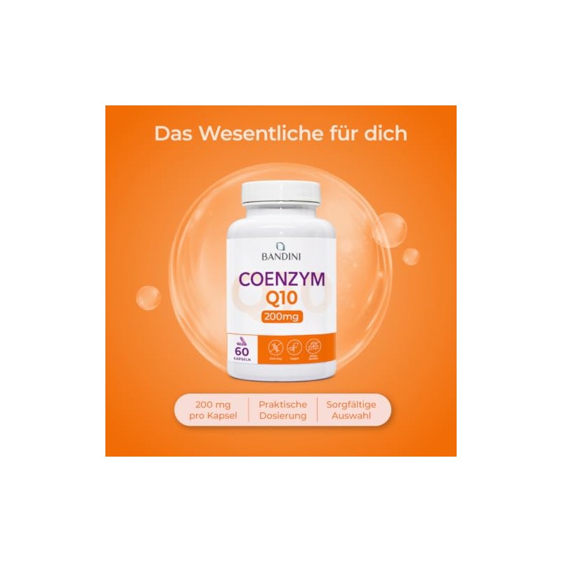 Bandini Coenzyme Q10 | 1 Capsule Daily, High Dosage with