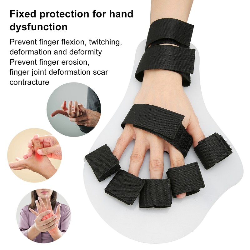 Hand Splint Finger Flexion Adduction Correction Fixation Rehabilitation Device FingerboardRight