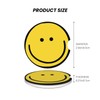Smiley Face Absorbent Car Cupholder Coaster 2 Pack for Cup