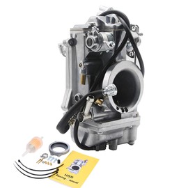 SVKCAR HSR42 42MM Carburetor for Evo Evolution Twin Cam Road King Sportster 883 1200 Electra Road Super Tour Wide Glide Softail Dyna TM42-6 Polished Carb