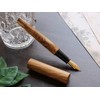 WANCHER World Tree Fountain Pen, Olive Wood Axis, Carefully Selected