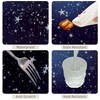 TTQYFNM 54x108inches Dark Blue Starry Night Sky Tablecloth Galaxy Stars