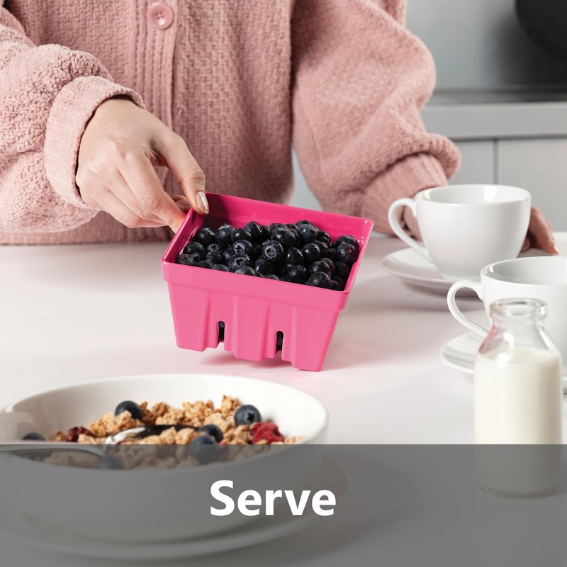 Zeal Fridge Storage Box for Fruits and Berries, Melamine Kitchen