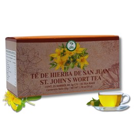 Hierba De San Juan TE (St. John's Wort tea) 25 tea bags, vegan, 100% Natural,