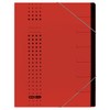 Elba 42495RO Organiser File Elasticated Pages 1-7 Cardboard Red