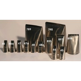 Ateco # 898 - Ribbon Pastry Tip - Stainless Steel