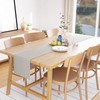 Encasa Table Runner Größe 32x150 cm | Baumwoll -Leinwand Stoff