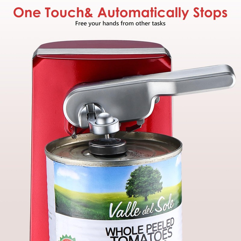 Davivy Electric Can Opener, One Touch Lid Opening, Removable Stainless